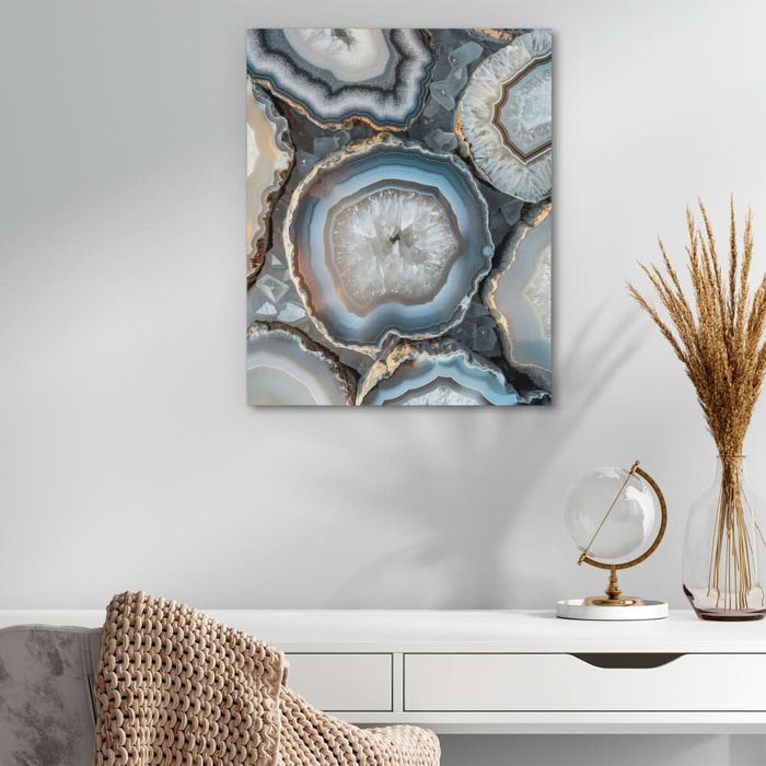 Glow of White Crystal - Crystal Art for Living Room