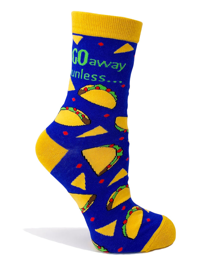 Tacos women's novelty crew socks