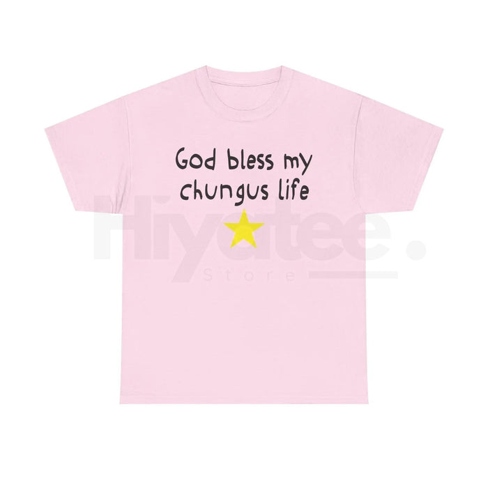 "God Bless My Chungus Life" Funny Meme T-Shirt – 100% Cotton Graphic Tee