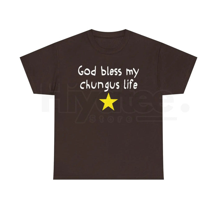 "God Bless My Chungus Life" Funny Meme T-Shirt – 100% Cotton Graphic Tee