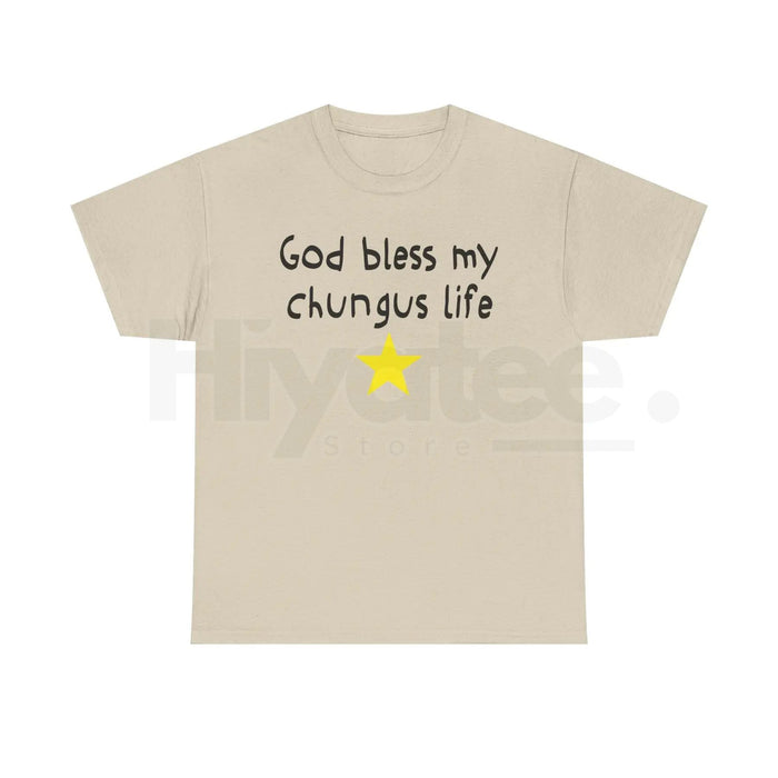 "God Bless My Chungus Life" Funny Meme T-Shirt – 100% Cotton Graphic Tee