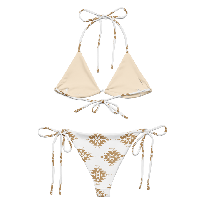 Gold Aztec String Bikini
