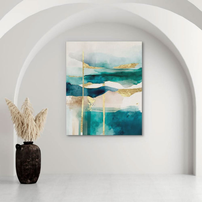 Gold Sky - Sky Art for Bathroom