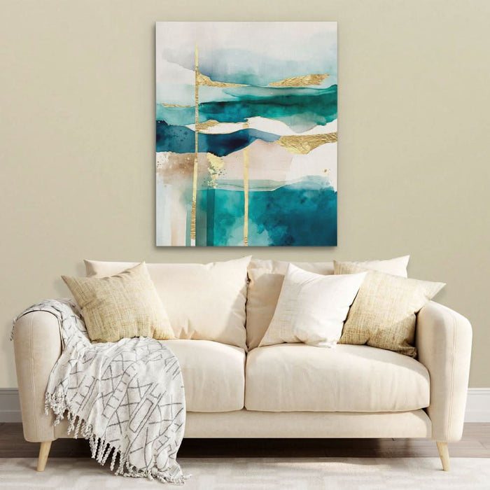 Gold Sky - Minimalist Canvas Wall Art