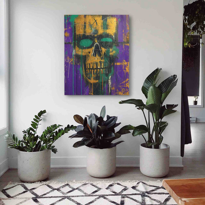 Gold Zombie - Wall Art in Black Frame
