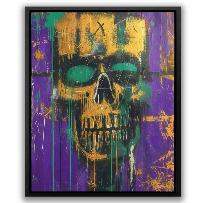 Gold Zombie - Gold Macabre Canvas Print