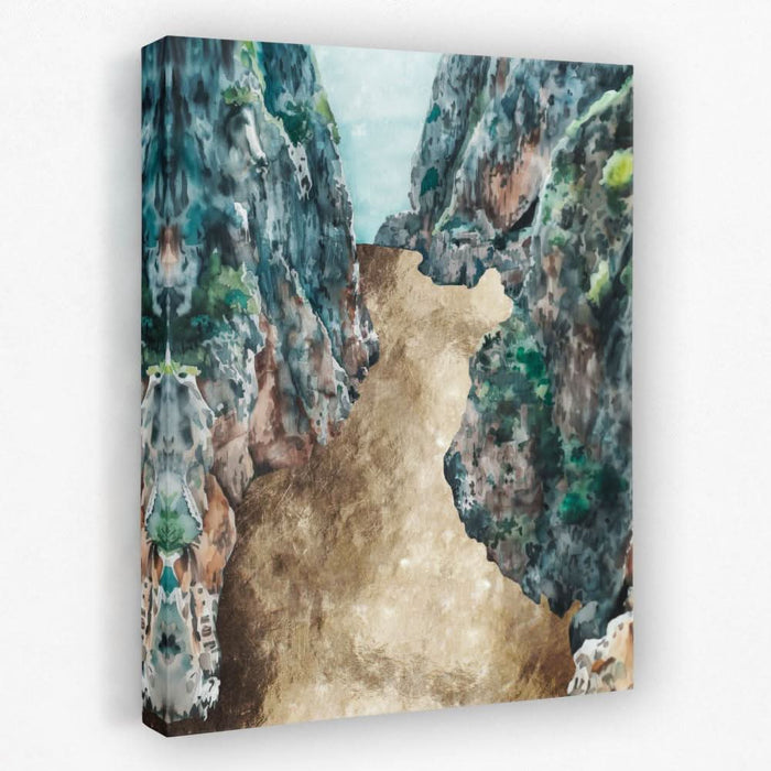 Golden Horizon - Hills Canvas Wall Art