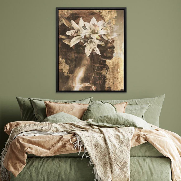 Golden Lily Maiden - Floral Art