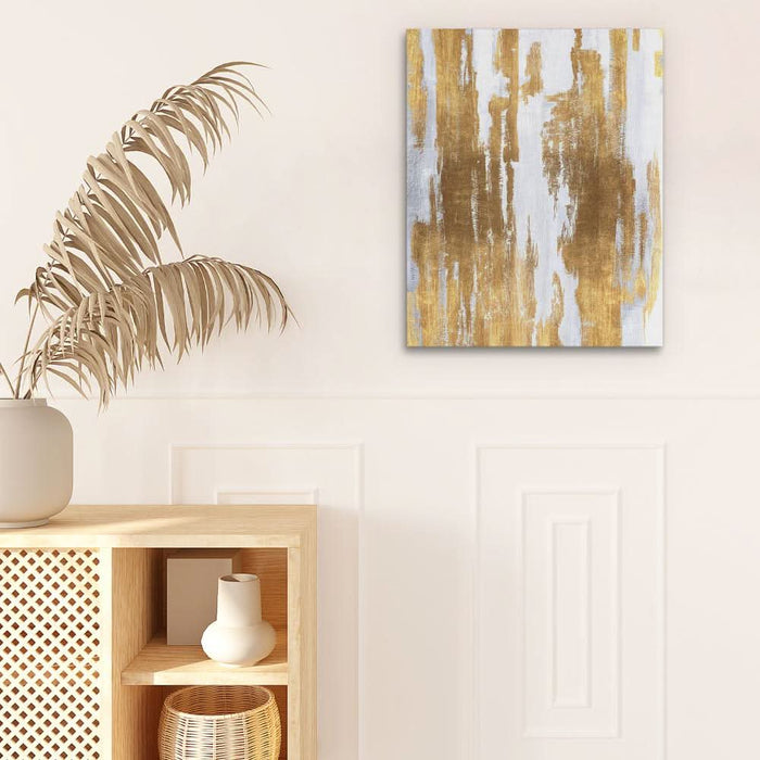 Golden Lines - Wall Art for Bathroom