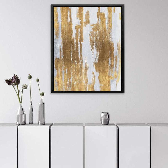 Golden Lines - Framed Wall Art