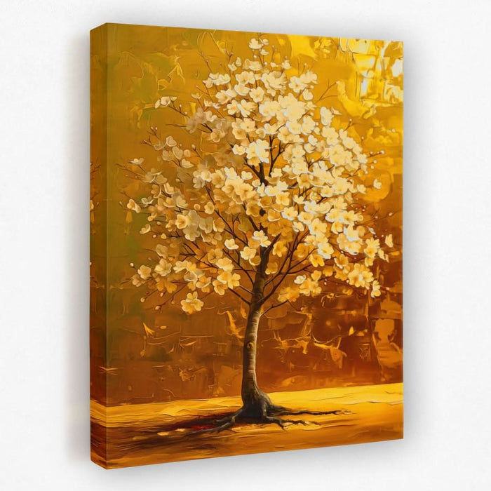 Golden Myth - Floral Canvas Wall Art