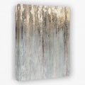 Golden Smudges - Gray Canvas Wall Art