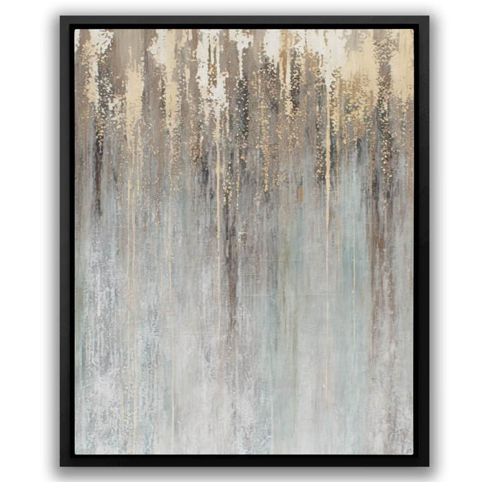 Golden Smudges - Gold Luxury Canvas Print