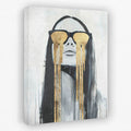 Golden Tears - Glasses Canvas Wall Art