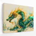 Golden Whisper - Dragon Canvas Wall Art