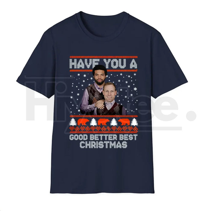 Good Better Best Christmas Football Ugly Pattern Classic T-Shirt – Retro Sports Game Day Tee