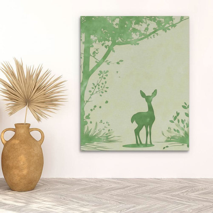 Green Prairie - Deer Art