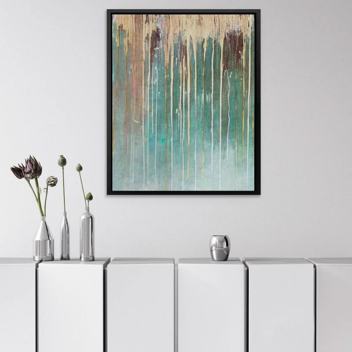 Green Wall Gold - Wall Art for Living Room