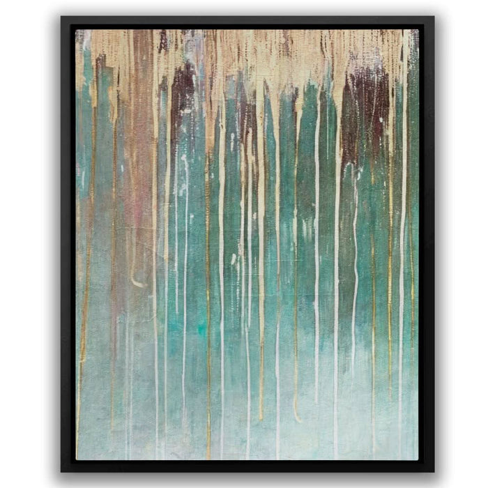 Green Wall Gold - Framed Wall Art