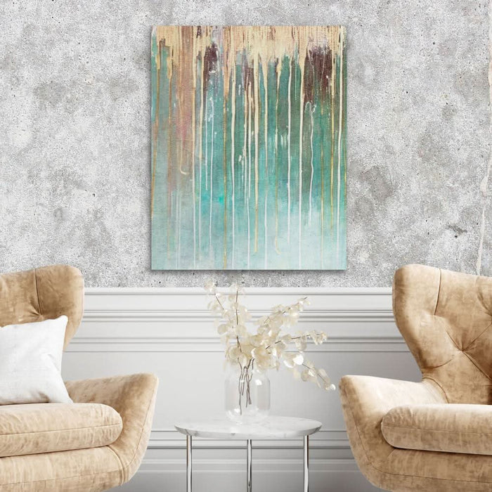 Green Wall Gold - Gold Wall Art for Living Room