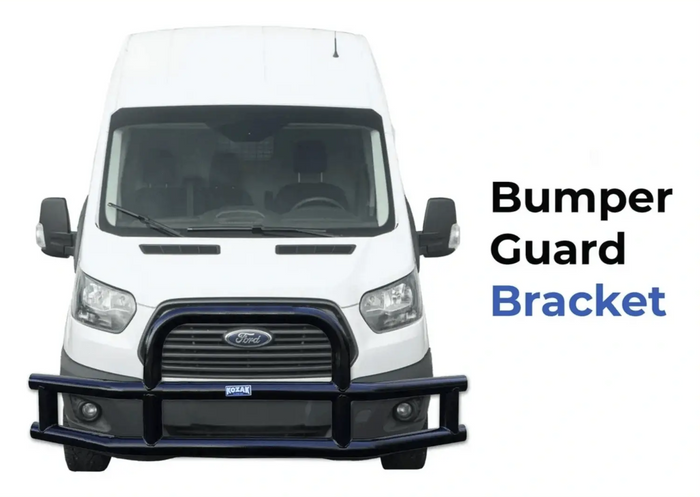 Kozak Bumper Guard Bracket (205920) Compatible with Ford Transit Van 2014+ Plus License Plate Holder and Frame, Kozak Vest