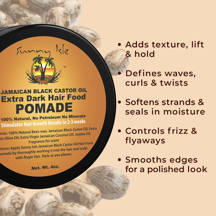 Hair Food: Jamaican Extra Dark Black Castor Oil Hair Food Pomade