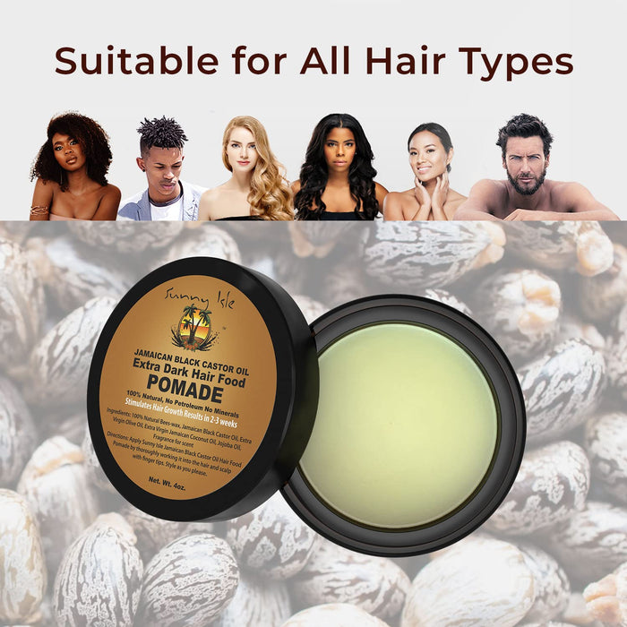 Hair Food: Jamaican Extra Dark Black Castor Oil Hair Food Pomade