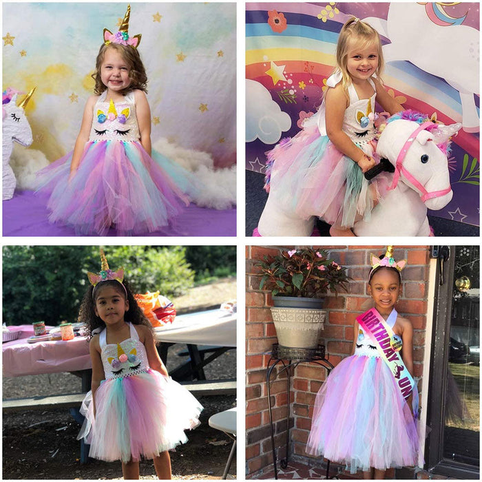 Handmade Sequin Unicorn Dress for Girls | Unicorn Gift