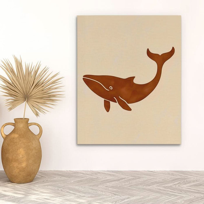Happy Whale - Animals Art for Bedroom