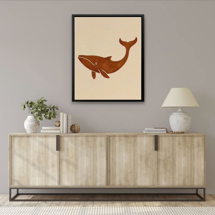 Happy Whale - Large Contemporary Canvas Print