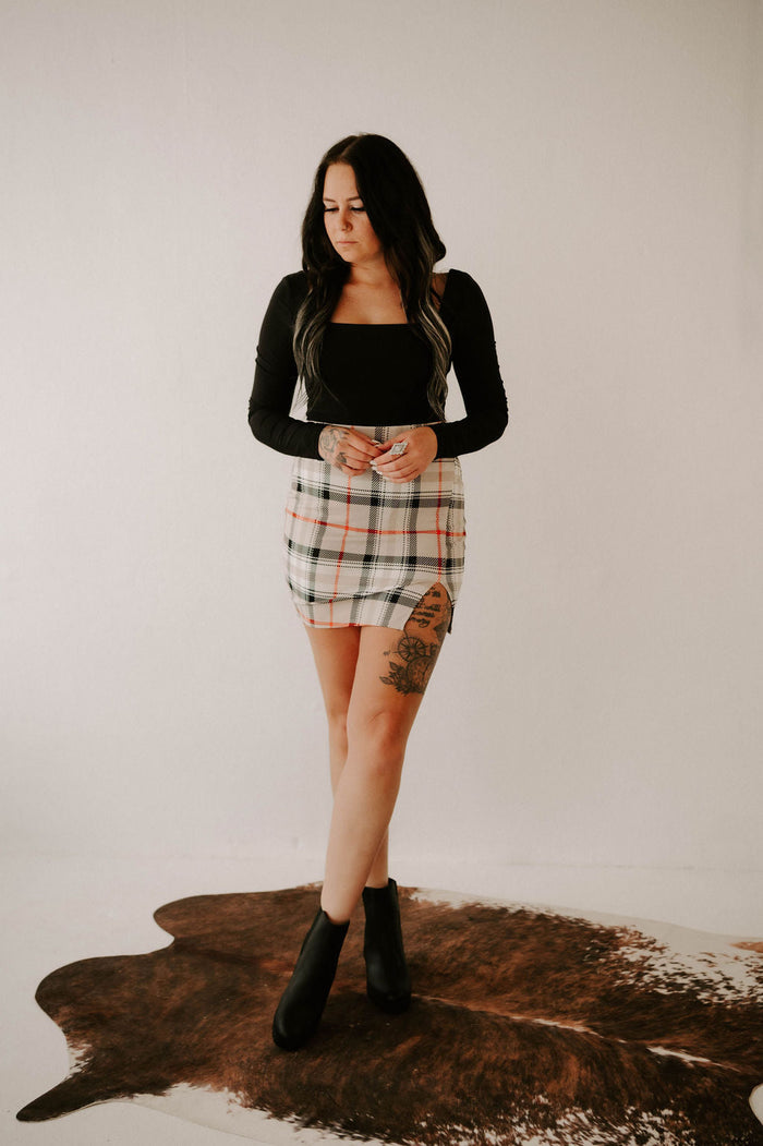 Harley's Plaid Mini Skirt