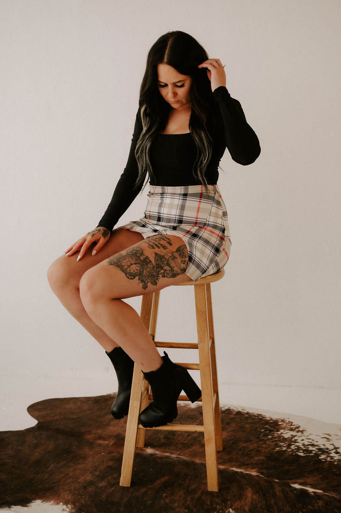 Harley's Plaid Mini Skirt