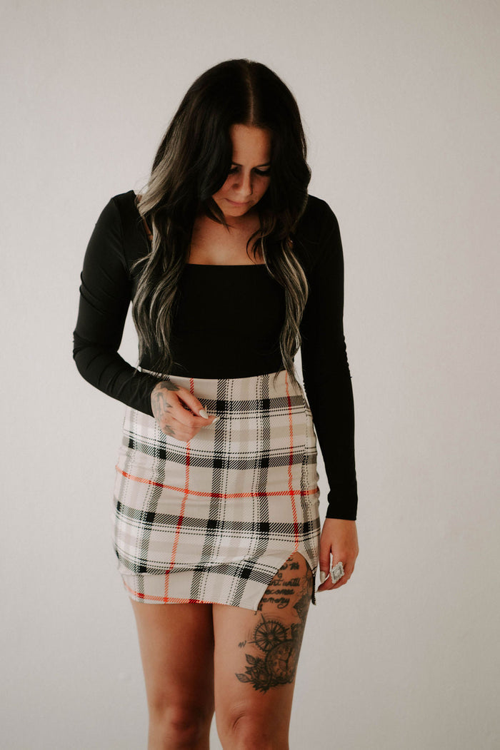Harley's Plaid Mini Skirt