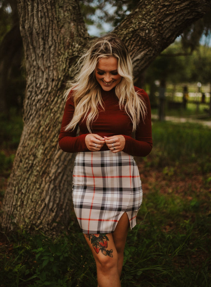 Harley's Plaid Mini Skirt