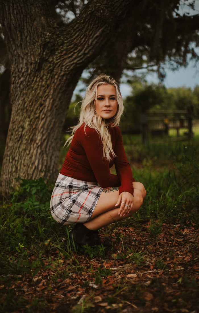 Harley's Plaid Mini Skirt