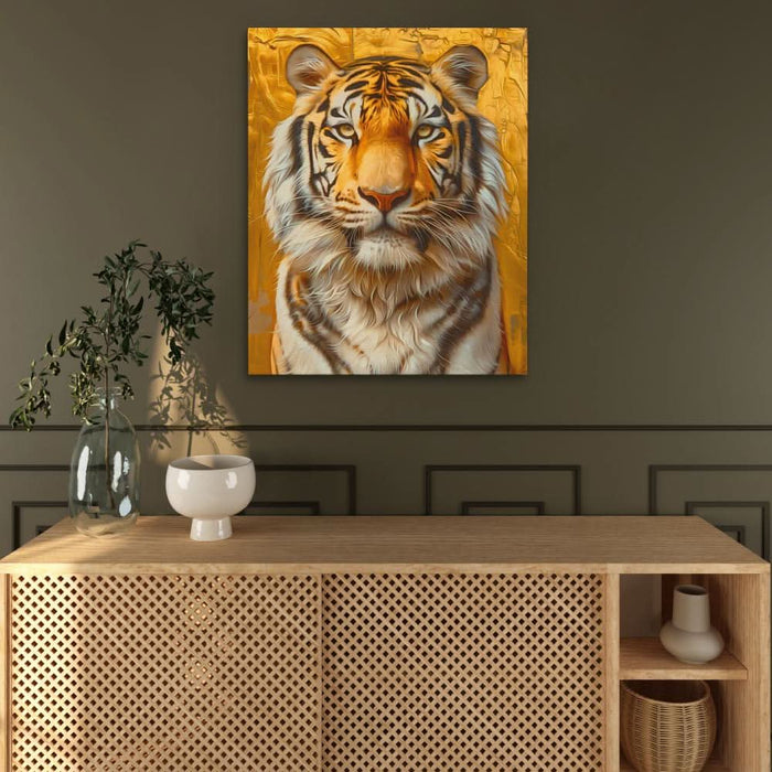 Harmonious Tiger - Best Sellers Wall Art in Black Frame