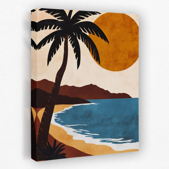 Hawaiian Beach Sunset - Beach Canvas Wall Art