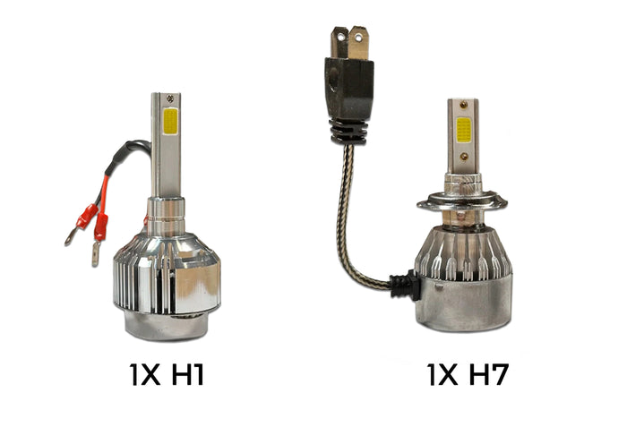 Headlight Black with LED Glow Bar Driver 2008-2016 International Prostar