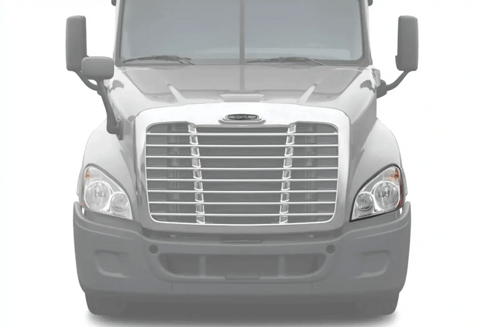 KOZAK HEADLIGHT HALOGEN + LED Replacement Headlight (A06-51907-006) Driver Left Side For FREIGHTLINER CASCADIA 2008-2017 PLUS Logo, Wipers, 4x H11 LED Bulbs, License Plate Frame, Vest