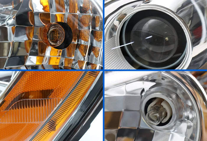 Headlight Halogen Assembly Chrome Housing Driver 2013-2021 Compatible with T680