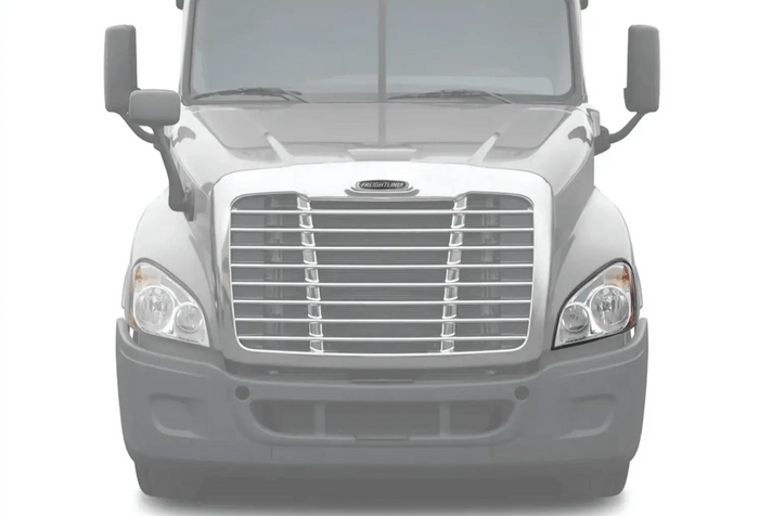 KOZAK HEADLIGHT HALOGEN + LED Replacement Headlight (A06-51907-007) Passenger Right Side For FREIGHTLINER CASCADIA 2008-2017 PLUS Logo, Wipers, 4x H11 LED Bulbs, License Plate Frame, Vest