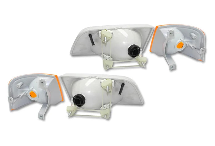 Headlight Set with Turn Signal Lights Set 1998-2003 Volvo VN VNL;  2000-2017 VNM
