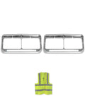 Headlights Bezels C500 12" White LED Light Bar 2 Pcs Peterbilt 378 379