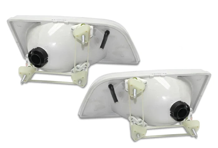 Headlights with Led Bulbs Set 1998-2003 Volvo VN VNL;  2000-2017 VNM
