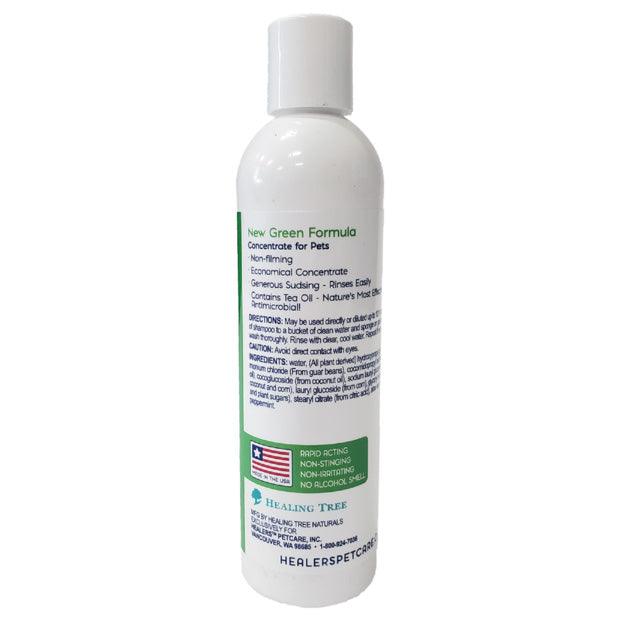 Healers Conditioning Tea Tree Oil Shampoo features a non-filming, economical formula with generous sudsing and easy rinsing. Infused with nature’s most effective antimicrobial, Tea Tree Oil, it promotes a clean, soothed, and revitalized coat.
