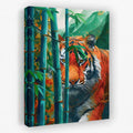 Hidden Tiger - Animals Canvas Wall Art