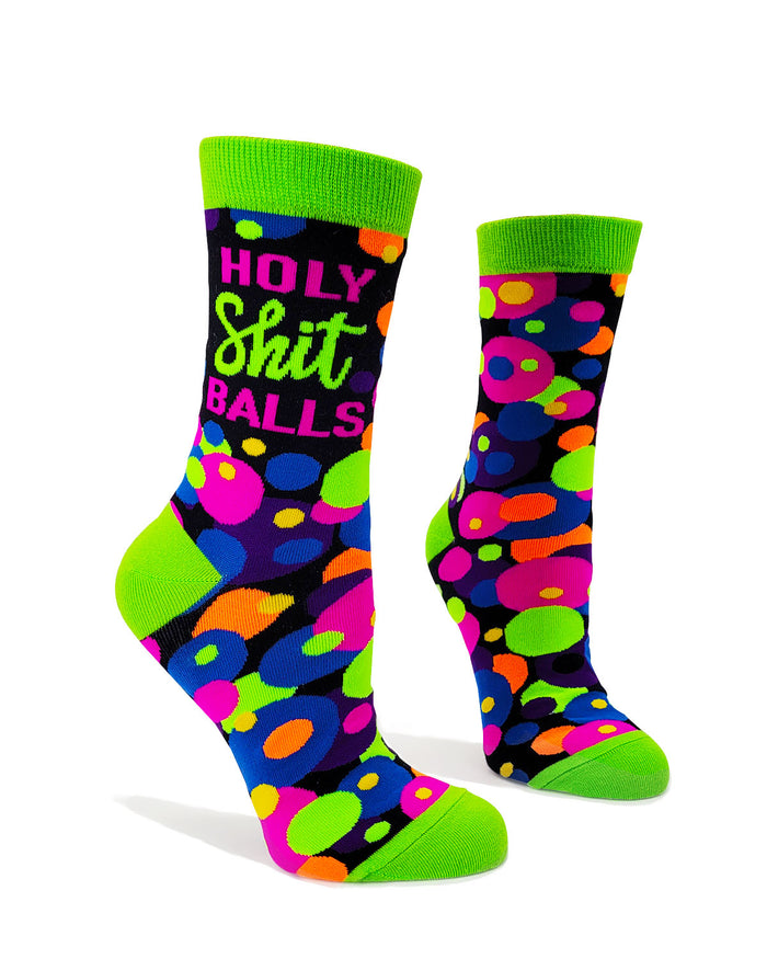 Holy Shit Balls Ladies' Crew Socks