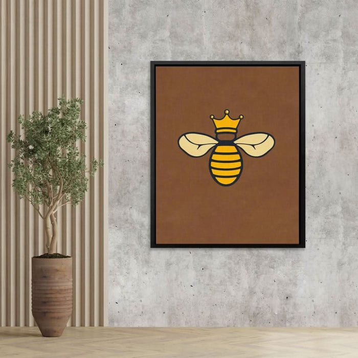 Honey Bee Queen - Brown Bee Canvas Print