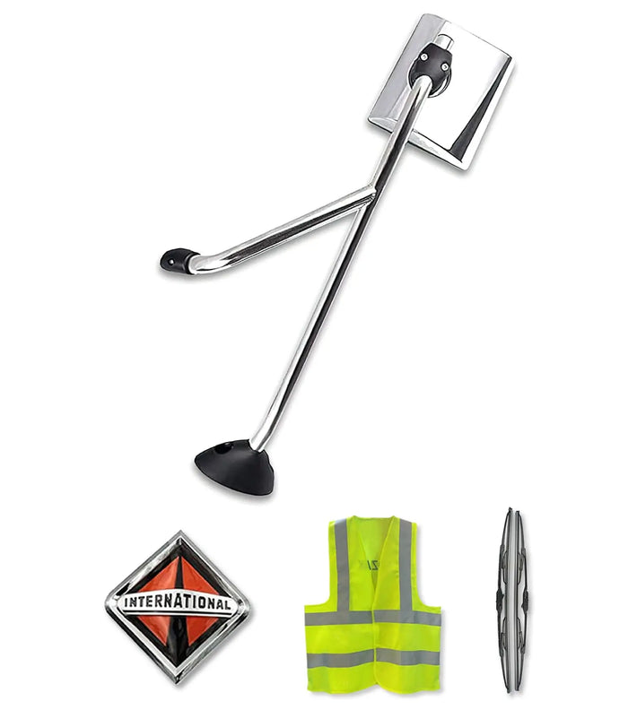 Chrome Hood Mirror Left Side International Prostar 2002-2017 -