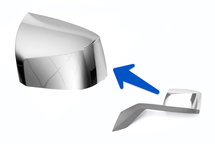 Hood Mirror Cover Chrome Driver 2004-2017 Volvo VNL
